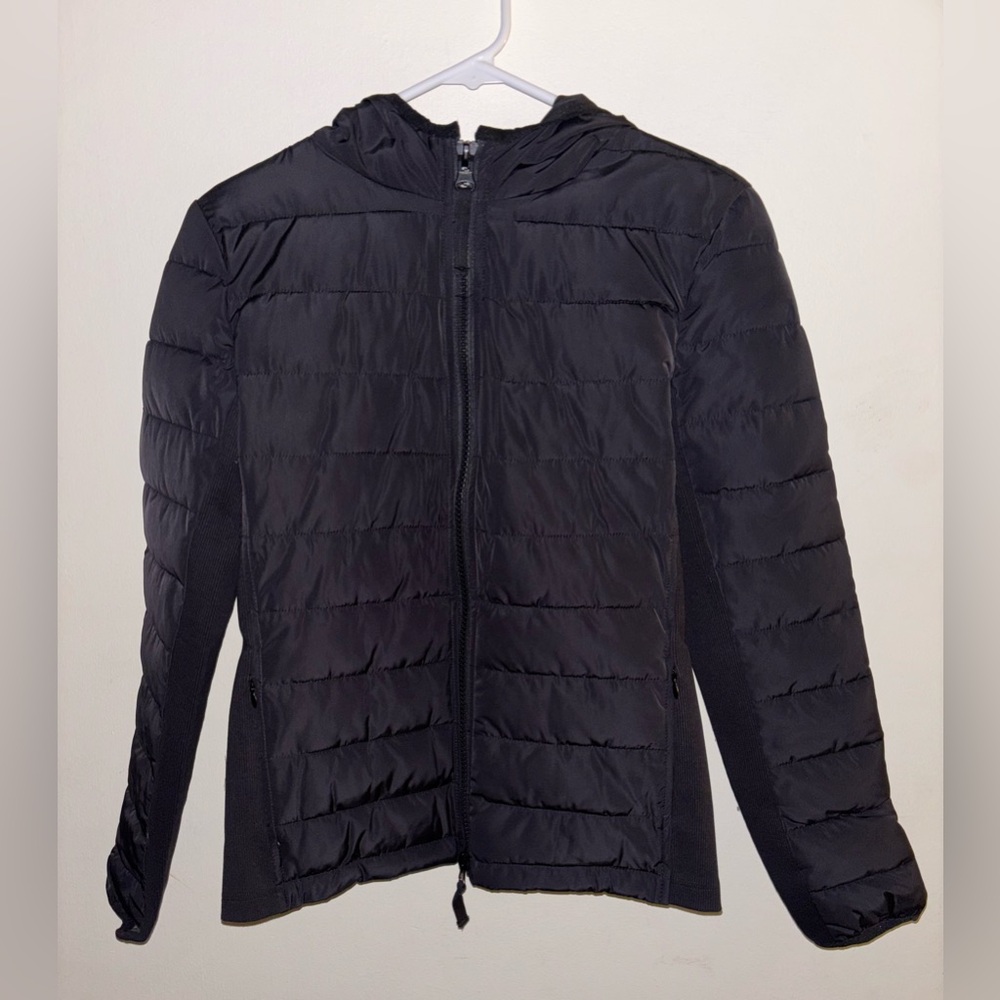 NWT Universal Standard Black Comfort Panel Light Padded Packable Jacket XS - Picture 4 of 15